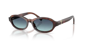 แว่นกันแดด Tiffany & Co TF4270U-84219S มุมเฉียง สีฮาวานาน้ำตาลด่าง สำหรับผู้หญิง