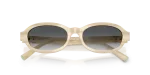 แว่นกันแดด Tiffany & Co TF4270U-8431T3 Striped Ivory Gradient Grey Polarized แว่นกันแดด Tiffany & Co TF4270U-8431T3 close-up ด้านหน้า
