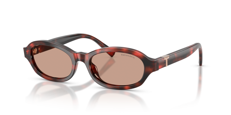 แว่นกันแดด Tiffany & Co TF4270U-847873 Ruby Havana Brown แว่นกันแดด Tiffany & Co TF4270U-847873 มุมเฉียง สี Ruby Havana สำหรับผู้หญิง