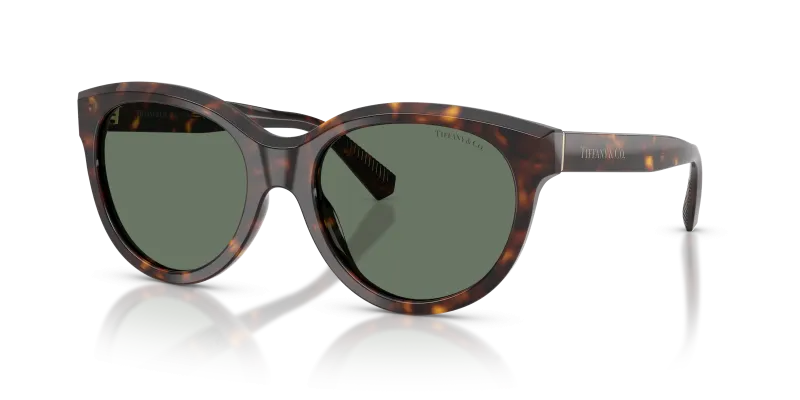 แว่นกันแดด Tiffany & Co TF4271F-80153H Havana Dark Green แว่นกันแดด Tiffany & Co TF4271F-80153H มุมเฉียง สีฮาวานา สำหรับผู้หญิง