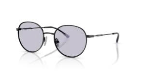 Vogue VJ1002 352/1A แว่นกันแดดเด็กทรงกลมสีดำเลนส์ไลแลค สำหรับเด็ก