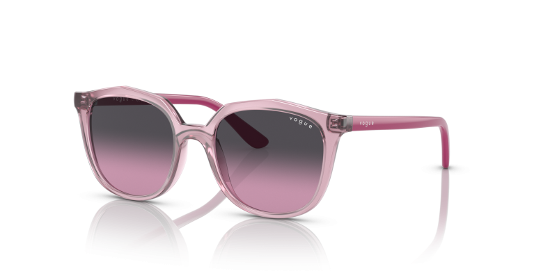 แว่นกันแดด Vogue VJ2016-278090 Transparent Purple Grey Gradient Vogue VJ2016 278090 แว่นกันแดดม่วงโปร่งใส สำหรับเด็ก