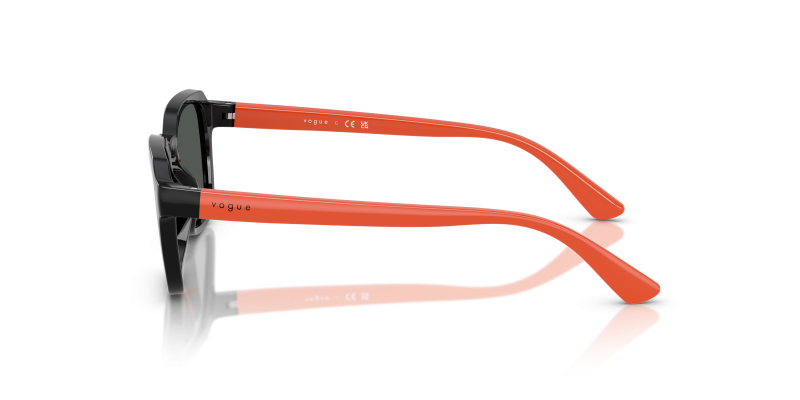 แว่นกันแดด Vogue VJ2025 W44/87 มุมข้าง ขาแว่นสี Full Orange