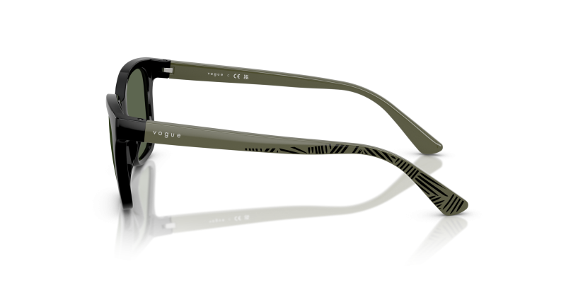 แว่นกันแดด Vogue VJ2027 W44/71 มุมข้าง ขาแว่นสี Full Military Green