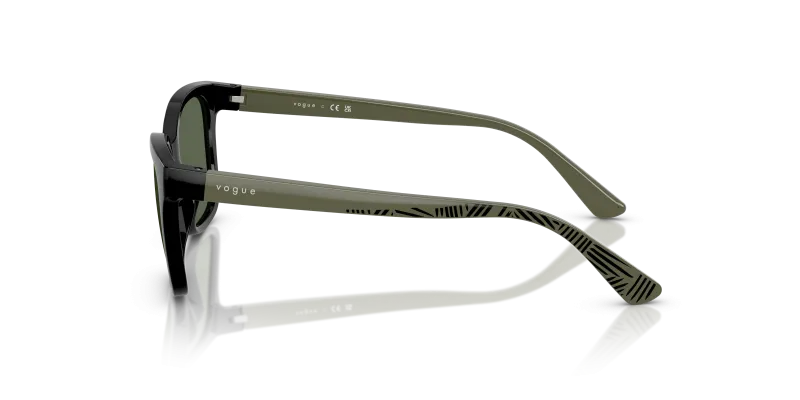 แว่นกันแดด Vogue VJ2027 W44/71 มุมข้าง ขาแว่นสี Full Military Green
