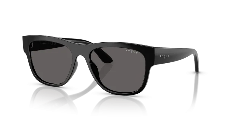 Vogue VJ2030 W44/87 แว่นกันแดดเด็กทรงหมอนสี่เหลี่ยมสีดำเลนส์สโมคดำ สำหรับเด็ก