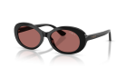 แว่นกันแดด Vogue VJ2032 W44/69 Black Dark Purple Vogue VJ2032 W44/69 แว่นกันแดดเด็กสีดำเลนส์ม่วงเข้ม หญิง
