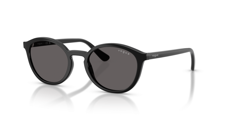 แว่นกันแดด Vogue VJ2033 W44/87 Black Black Smoke Vogue VJ2033 W44/87 แว่นกันแดดเด็กสีดำเลนส์สโมคดำ ทุกเพศ