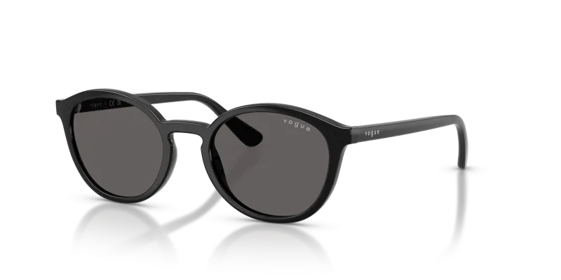 แว่นกันแดด Vogue VJ2033 W44/87 Black Black Smoke Vogue VJ2033 W44/87 แว่นกันแดดเด็กสีดำเลนส์สโมคดำ ทุกเพศ