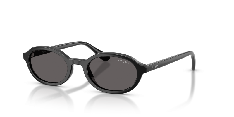 แว่นกันแดด Vogue VJ2036-W44/87 มุมเฉียง สีดำ สำหรับเด็กทุกเพศ