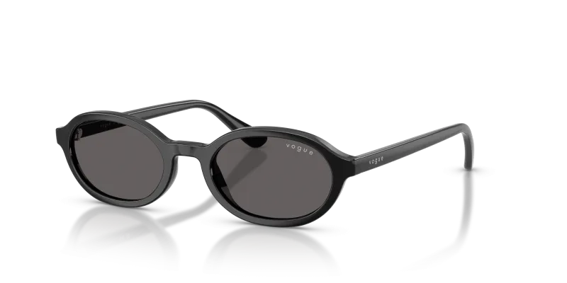 แว่นกันแดด Vogue VJ2036-W44/87 มุมเฉียง สีดำ สำหรับเด็กทุกเพศ