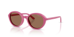 แว่นกันแดด Vogue VJ2037-33171W Full Pink Clear แว่นกันแดด Vogue VJ2037-33171W มุมเฉียง สีชมพูเต็ม สำหรับเด็กทุกเพศ