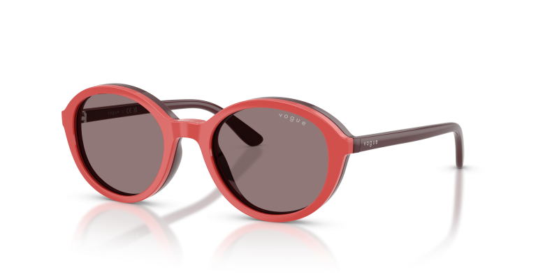แว่นกันแดด Vogue VJ2037-33191W Full Bordeaux Clear แว่นกันแดด Vogue VJ2037-33191W มุมเฉียง สีบอร์กโดซ์เต็มรูปแบบ สำหรับเด็กทุกเพศ