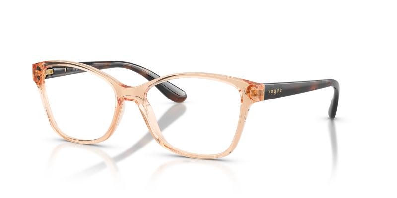 กรอบแว่นสายตา Vogue VO2998-3300 Transparent Reddish Brown Vogue VO2998 3300 แว่นสายตา Transparent Reddish Brown สำหรับผู้หญิง