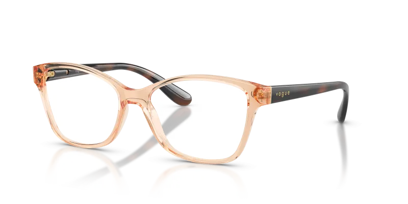 กรอบแว่นสายตา Vogue VO2998-3300 Transparent Reddish Brown Vogue VO2998 3300 แว่นสายตา Transparent Reddish Brown สำหรับผู้หญิง