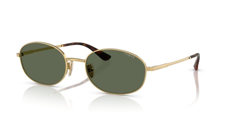 แว่นกันแดด Vogue VO4323S 280/71 Gold Dark Green Vogue VO4323S 280/71 แว่นกันแดดสีทองเลนส์เขียวเข้ม ผู้หญิง