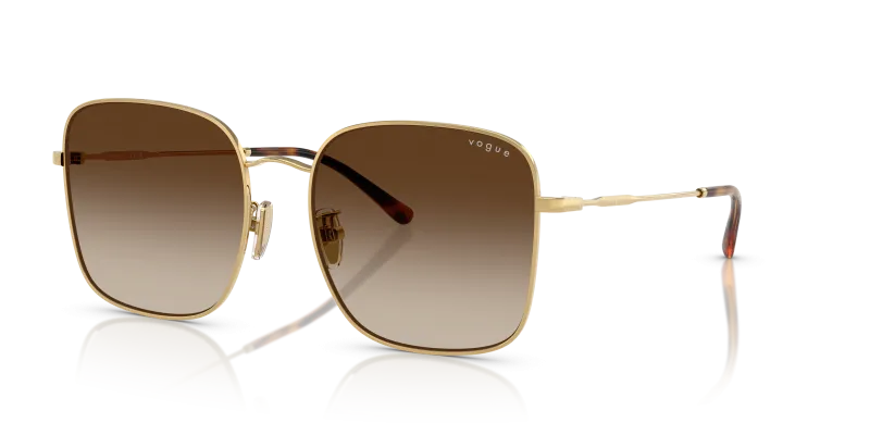 Vogue VO4327SD 280/13 แว่นกันแดดสีทองเลนส์ไล่ระดับน้ำตาล สำหรับผู้หญิง