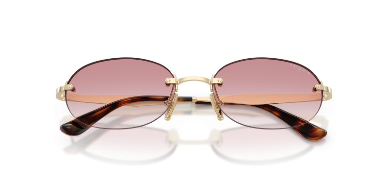 Vogue VO4342S-848/3B แว่นกันแดดสีทองอ่อน close-up ด้านหน้า