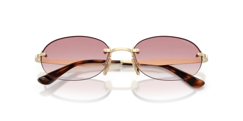 Vogue VO4342S-848/3B แว่นกันแดดสีทองอ่อน close-up ด้านหน้า