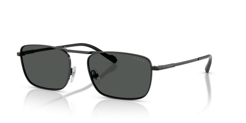 แว่นกันแดด Vogue VO4346S 352/87 Black Dark Grey Vogue VO4346S 352/87 แว่นกันแดดสีดำ ทรงหมอน ผู้ชาย