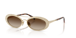Vogue VO4348SB 848/13 แว่นกันแดดสีทองอ่อน ประดับคริสตัล ผู้หญิง