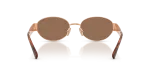 แว่นกันแดด Vogue VO4362S-515273 Rose Gold Dark Brown แว่นกันแดด Vogue VO4362S 515273 ขาแว่นด้านใน