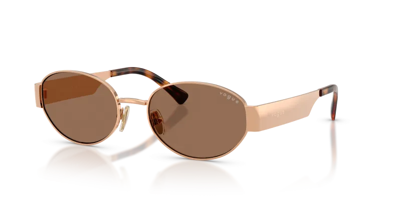 แว่นกันแดด Vogue VO4362S-515273 Rose Gold Dark Brown Vogue VO4362S 515273 แว่นกันแดดสีโรสโกลด์เลนส์น้ำตาลเข้ม ผู้หญิง