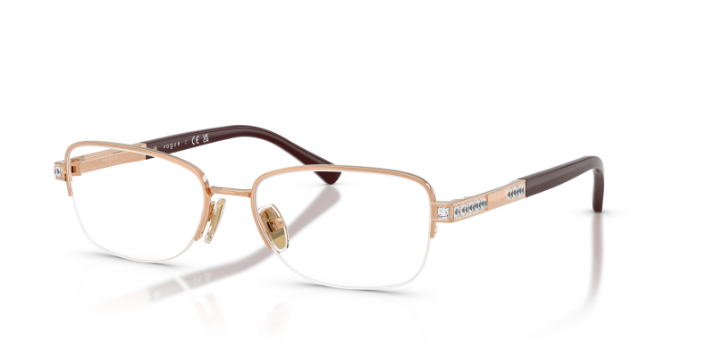 กรอบแว่นสายตา Vogue VO4368B-5152 Rose Gold Vogue VO4368B 5152 แว่นสายตาโรสโกลด์ สำหรับผู้หญิง