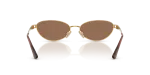 แว่นกันแดด Vogue VO4369S-280/73 Gold Dark Brown แว่นกันแดด Vogue VO4369S 280/73 ขาแว่นด้านใน