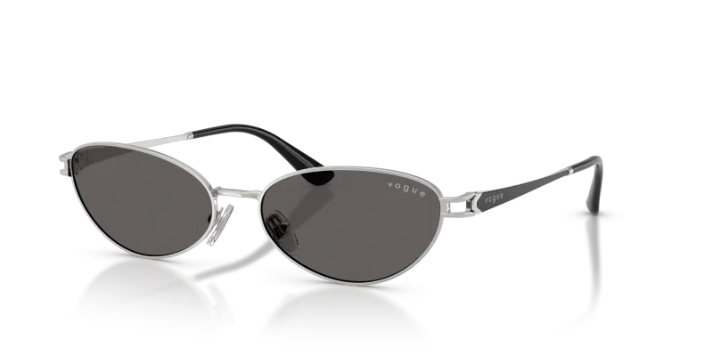แว่นกันแดด Vogue VO4369S-323/87 Silver Black Smoke Vogue VO4369S 323/87 แว่นกันแดดสีเงินเลนส์สโมคดำ ผู้หญิง