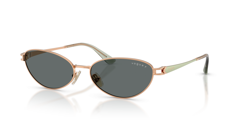 แว่นกันแดด Vogue VO4369S-515281 Rose Gold Dark Grey Polarized Vogue VO4369S 515281 แว่นกันแดดโพลาไรซ์สีโรสโกลด์เลนส์เทาเข้ม ผู้หญิง