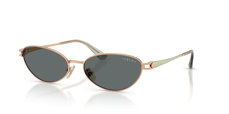 แว่นกันแดด Vogue VO4369S-515281 Rose Gold Dark Grey Polarized Vogue VO4369S 515281 แว่นกันแดดโพลาไรซ์สีโรสโกลด์เลนส์เทาเข้ม ผู้หญิง