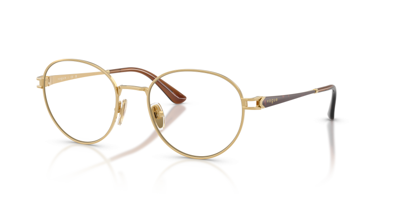 กรอบแว่นสายตา Vogue VO4370-280 Gold Vogue VO4370 280 แว่นสายตาทอง สำหรับผู้หญิง