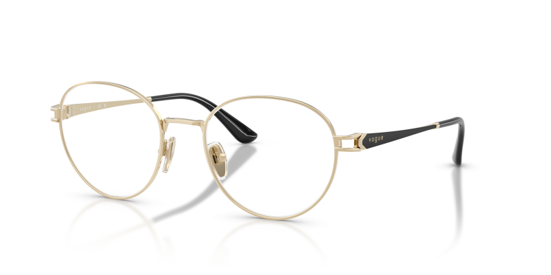 กรอบแว่นสายตา Vogue VO4370-848 Pale Gold Vogue VO4370 848 แว่นสายตาสีทองอ่อน สำหรับผู้หญิง