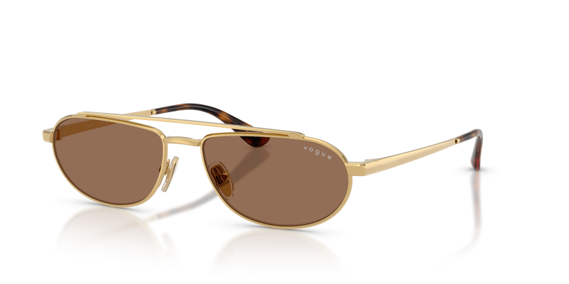 Vogue VO4371S 280/73 แว่นกันแดดสีทองเลนส์น้ำตาลเข้ม ผู้หญิง