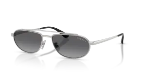 Vogue VO4371S 323/T3 แว่นกันแดดสีเงินเลนส์โพลาไรซ์เทาไล่ระดับ ผู้หญิง