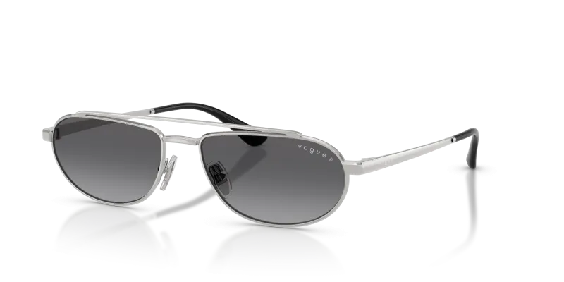 แว่นกันแดด Vogue VO4371S-323/T3 Silver Gradient Grey Polarized Vogue VO4371S 323/T3 แว่นกันแดดสีเงินเลนส์โพลาไรซ์เทาไล่ระดับ ผู้หญิง
