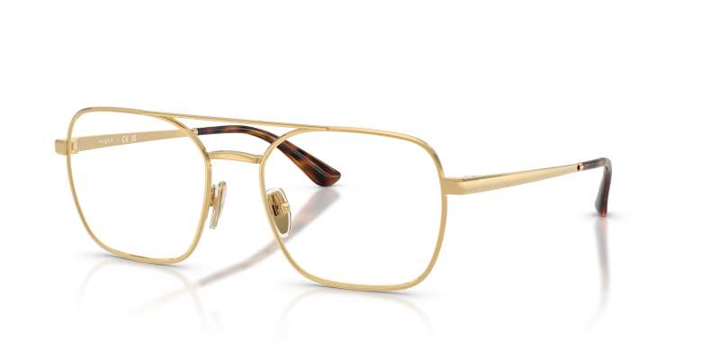 กรอบแว่นสายตา Vogue VO4372-280 Gold Vogue VO4372 280 แว่นสายตาทอง สำหรับผู้หญิง