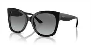 Vogue VO5338S W44/11 แว่นกันแดดทรงหมอนสีดำผิวประกาย สำหรับผู้หญิง