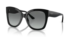 Vogue VO5338S W44/11 แว่นกันแดดทรงหมอนสีดำผิวประกาย สำหรับผู้หญิง