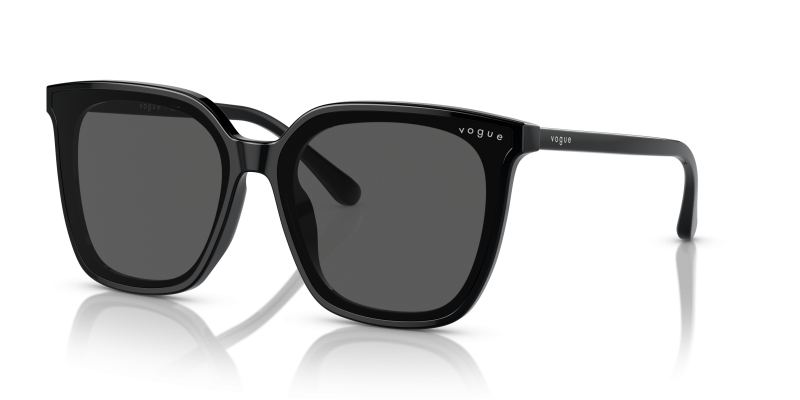 แว่นกันแดด Vogue VO5499SD W44/87 Black Dark Grey Vogue VO5499SD W44/87 แว่นกันแดดเลนส์เทาเข้ม ทรงเหลี่ยมหน้ากว้าง สำหรับผู้หญิง