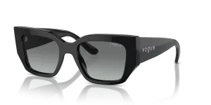 Vogue VO5583S W44/11 แว่นกันแดดทรงเรขาคณิตสีดำ สำหรับผู้หญิง