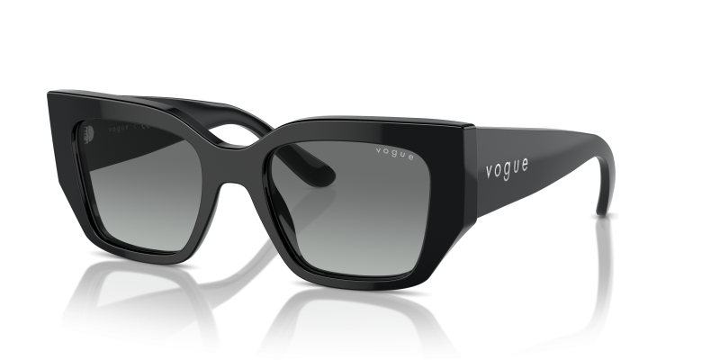 Vogue VO5583S W44/11 แว่นกันแดดทรงเรขาคณิตสีดำ สำหรับผู้หญิง