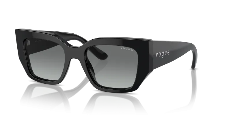 Vogue VO5583S W44/11 แว่นกันแดดทรงเรขาคณิตสีดำ สำหรับผู้หญิง