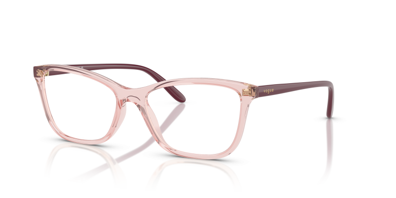 Vogue VO5603F 2942 แว่นสายตาทรงผีเสื้อสีชมพูโปร่งใส สำหรับผู้หญิง