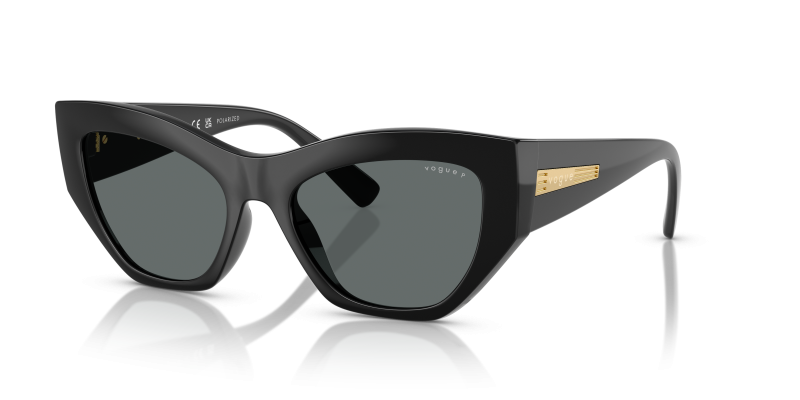 แว่นกันแดด Vogue VO5607S W44/81 Black Dark Grey Polarized Vogue VO5607S W44/81 แว่นกันแดดเลนส์โพลาไรซ์เทาเข้ม สำหรับผู้หญิง
