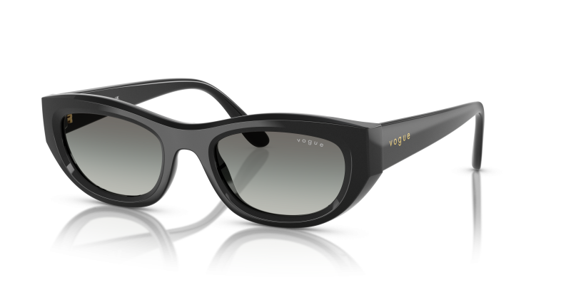 แว่นกันแดด Vogue VO5616S W44/11 Black Grey Gradient Vogue VO5616S W44/11 แว่นกันแดดทรงตาแมวสีดำ สำหรับผู้หญิง