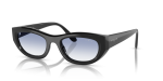แว่นกันแดด Vogue VO5616S W44/19 Black Clear Blue Gradient Vogue VO5616S W44/19 แว่นกันแดดทรงตาแมวเลนส์ฟ้าใส สำหรับผู้หญิง