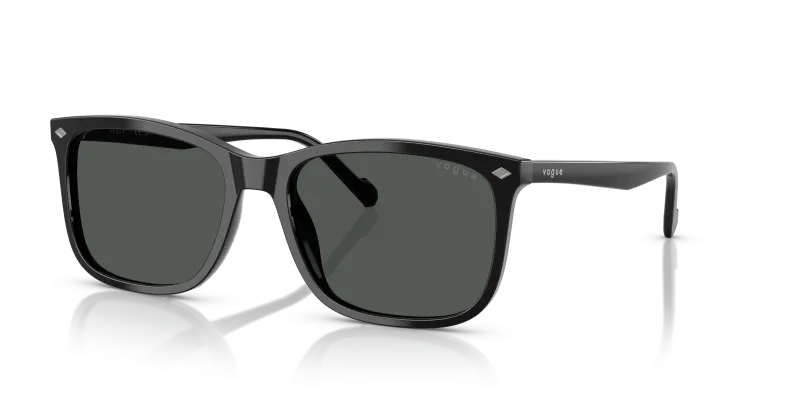 Vogue VO5618S W44/87 แว่นกันแดดทรงสี่เหลี่ยมผืนผ้าเลนส์เทาเข้ม สำหรับผู้ชาย