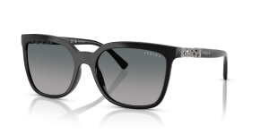 Vogue VO5633SB W44/8S แว่นกันแดดดำ เลนส์โพลาไรซ์ไล่ระดับเทาฟ้า สำหรับผู้หญิง